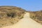 Namibian landscape along the gravel road. Khomas, Namibia