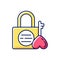 Namsan love locks RGB color icon