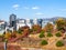 Namsan Park and view of modern district in Seoul