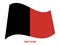 Namur Flag Waving Vector Illustration on White Background. Provinces Flags of Belgium