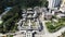 Nan lion garden in aerial view. one of buddhist building in kowloon which built by tong dynasty style.