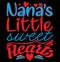 Nana’s Little Sweethearts Abstract Graphic, I Love Nana Valentine Day Gift, Nana Ever Clothing