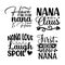 Nana typography quotes bundle.