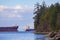 Nanaimo harbour and Georgia Strait from Jack Point in Vancouver Island