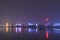 Nanchang skyline at night as seen from the east side of the city. Nanchang is the capital of Jianxi province in China