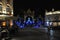 Nancy, 5th august: Fountain Neptune from Place Stanislas Square by night in Nancy City of Lorraine region of France