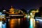 Nanjing, Jiangsu, China: Qin Huai river in the area around Confucius temple is beautifully lighted at night