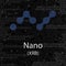 Nano cryptocurrency background