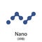 Nano cryptocurrency symbol