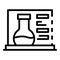 Nano laboratory icon, outline style