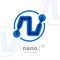 Nano technology logo template. Future hi-tech icon. Vector Elect