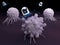 Nanobots attacking cancer cells