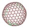 Nanocluster fullerene C540 molecular model