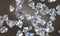 Nanodiamonds, or diamond nanoparticles, 3D illustration. Diamonds with a size below 1 micrometre