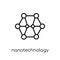 Nanotechnology icon. Trendy modern flat linear vector Nanotechno