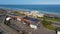 Nantasket Beach aerial view, Hull, Massachusetts, USA