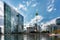 Nanterre, France - September 16, 2022: Modern buildings in the business district of La Defense to the west of Paris, France