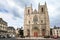 Nantes Cathedral with clouds in summer