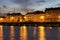 Nantes panorama across Loire River