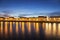 Nantes panorama across Loire River