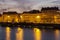 Nantes panorama across Loire River