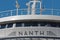 Nanth ferryboat captains bridge in Ionian sea Greece