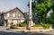 NANTUCKET, MA - JULY 13, 2008: Beautiful island homes in summer.