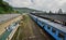 Nanu Oya railway station. Traveling by train between Kandy and Ella. Sri Lanka