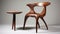 Naoto Hattori Style Wooden Chair And Side Table With Precisionist Craftsmanship