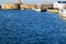 Naoussa fishing port with old Venetian castle, Paros Island, Greece