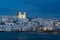 Naoussa waterfront at night