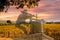 Napa Valley Vineyards, Autumn, Mountains, Sunrise Sky