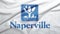 Naperville of Illinois of United States flag background