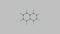 Naphtalene molecule rotating video on grey