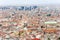 Naples, Campania, Italy - panoramic aerial view of the cityscape with buildings and churchs