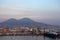 Naples Docks and Vesuvius, Italy