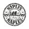 Naples grunge rubber stamp