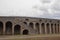 NAPLES, ITALY - 04 November, 2018. Traditional antique coliseum in Pompeii. Traditional italian architecture.