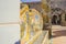 Naples, Italy, 22 January 2022: Santa Chiara cloister and its famous majolica tiles