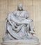 NAPLES, ITALY - APRIL 22, 2023: The statue of Pieta in the church Basilica dell Incoronata Madre del Buon Consiglio