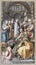 NAPLES, ITALY - APRIL 23, 2023: The fresco of Twelve old Jesus in the Temple in the church Chiesa di San Giovanni a Carbonara
