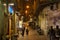 NAPLES, ITALY - OCTOBER 31, 2015: One of the old shabby narrow streets in the historical part of Naples.