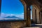 Naples and Mount Vesuvius View from a Terrace