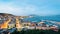 Naples by night, scenic view from Posillipo