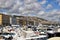 Naples port with small boats summer landscape photography