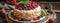 Napoleon Cake Decorated With Berries And mint
