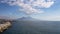 Napoli gulf with Sea and Vesuvio mountain in the background postcard