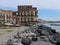 Napoli - Palazzo Donn`Anna dalla scogliera di Lido delle Monache