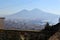 Napoli - Vesuvio dalla scalinata della Pedamentina