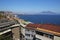 Napoli view on mount vesuvius